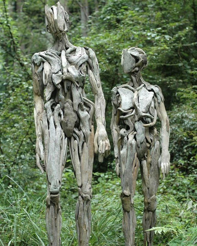Stunning driftwood sculptures by Nagato Iwasaki