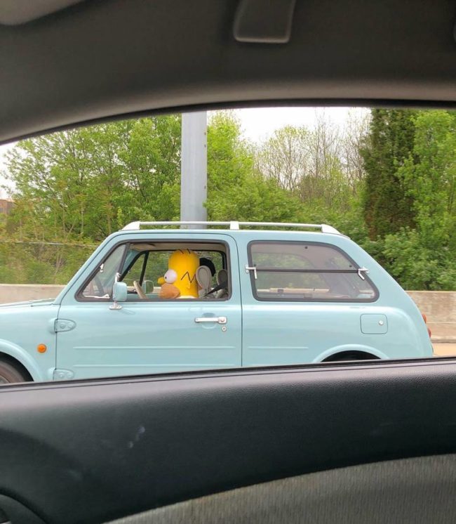 My boyfriend saw this while driving on the interstate in Louisville, KY