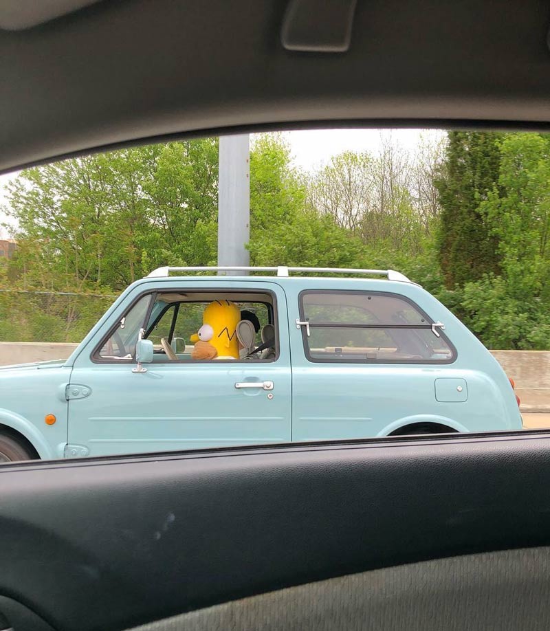 My boyfriend saw this while driving on the interstate in Louisville, KY