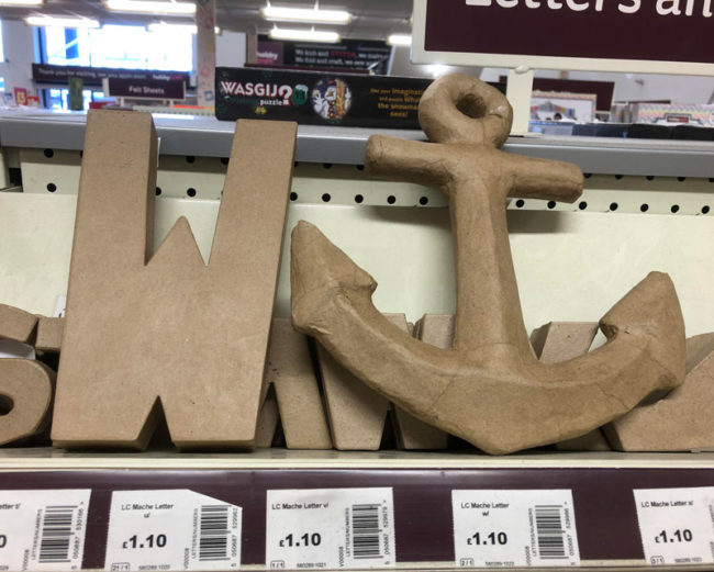 Bored walking around Hobbycraft with my girlfriend and did the most British thing possible.. She thought I was immature, but I think I’m hilarious!
