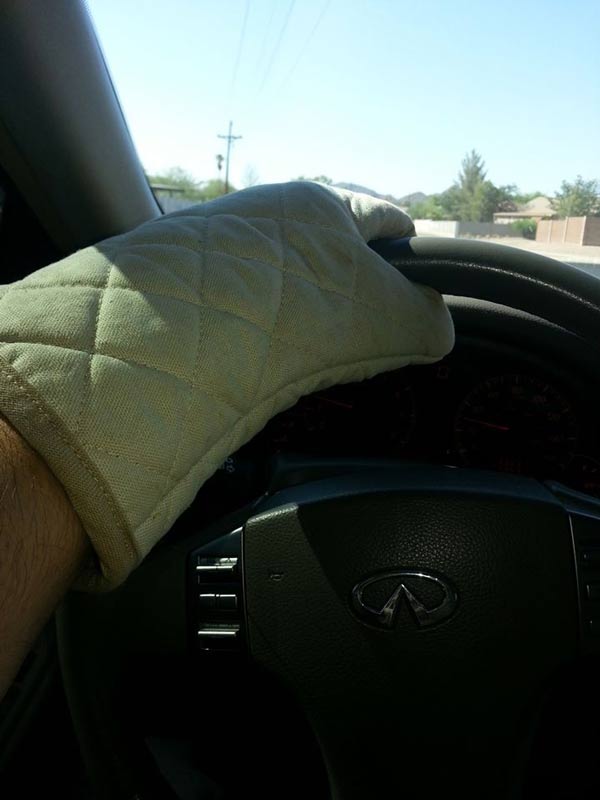 The proper way to drive during an Arizona summer
