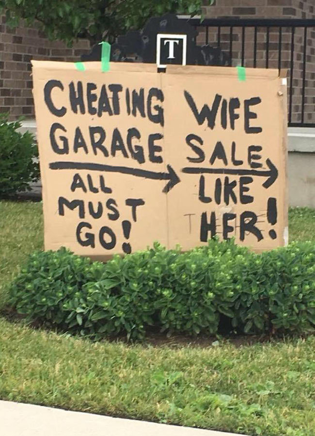 Apparently there is a yard sale in my friend’s neighbourhood