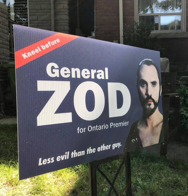 Election time in Ontario, Canada