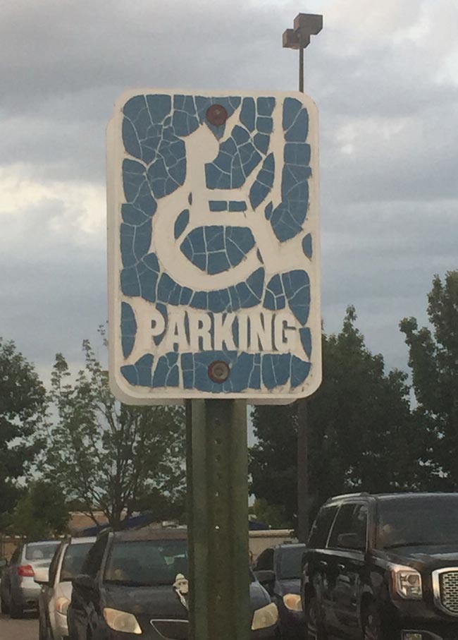 Handicap parking for Metallica fans