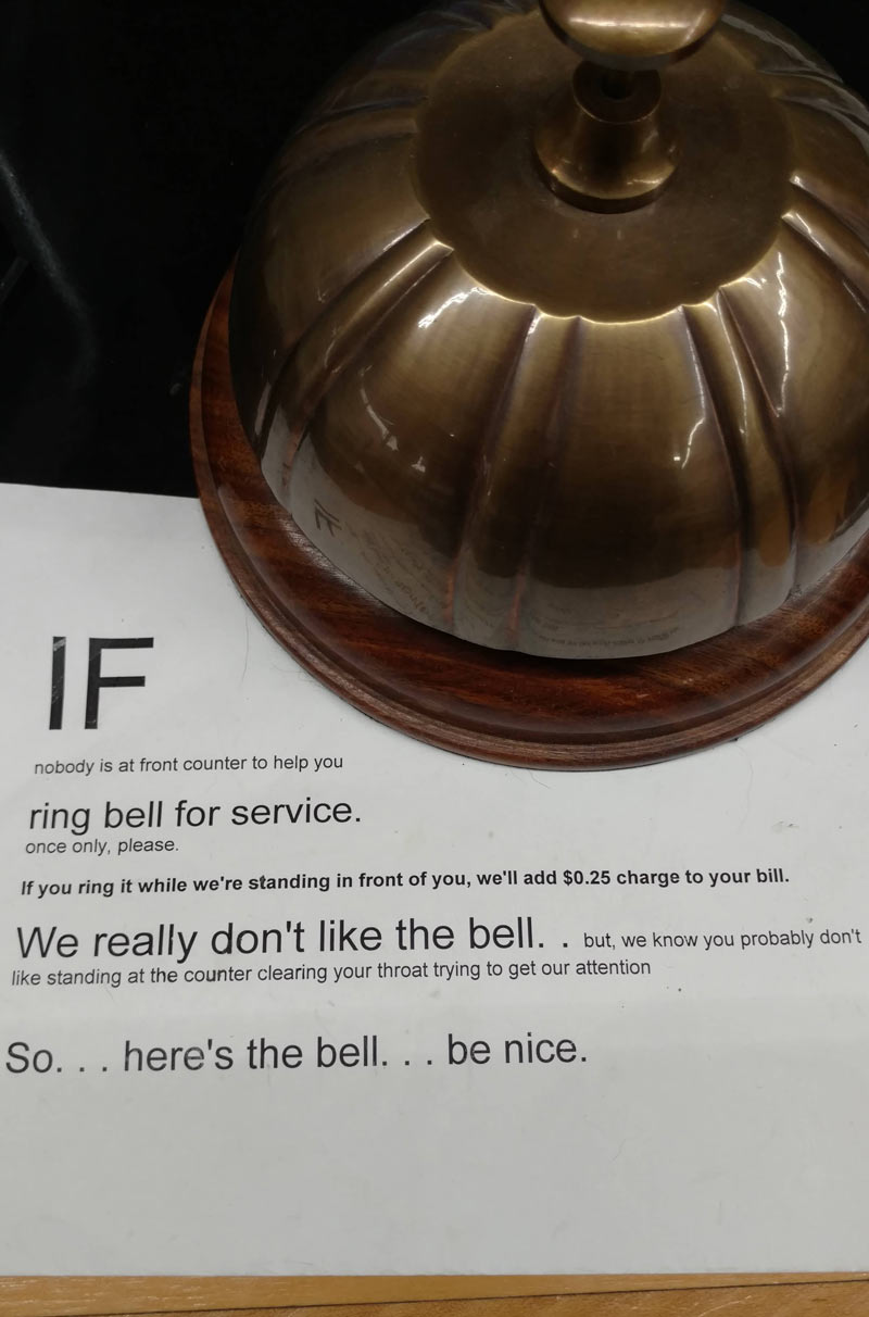 If you ring the bell