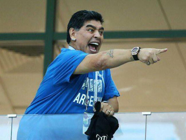 According to reports, doctors have found blood in Maradona’s cocaine system. #WorldCup2K18