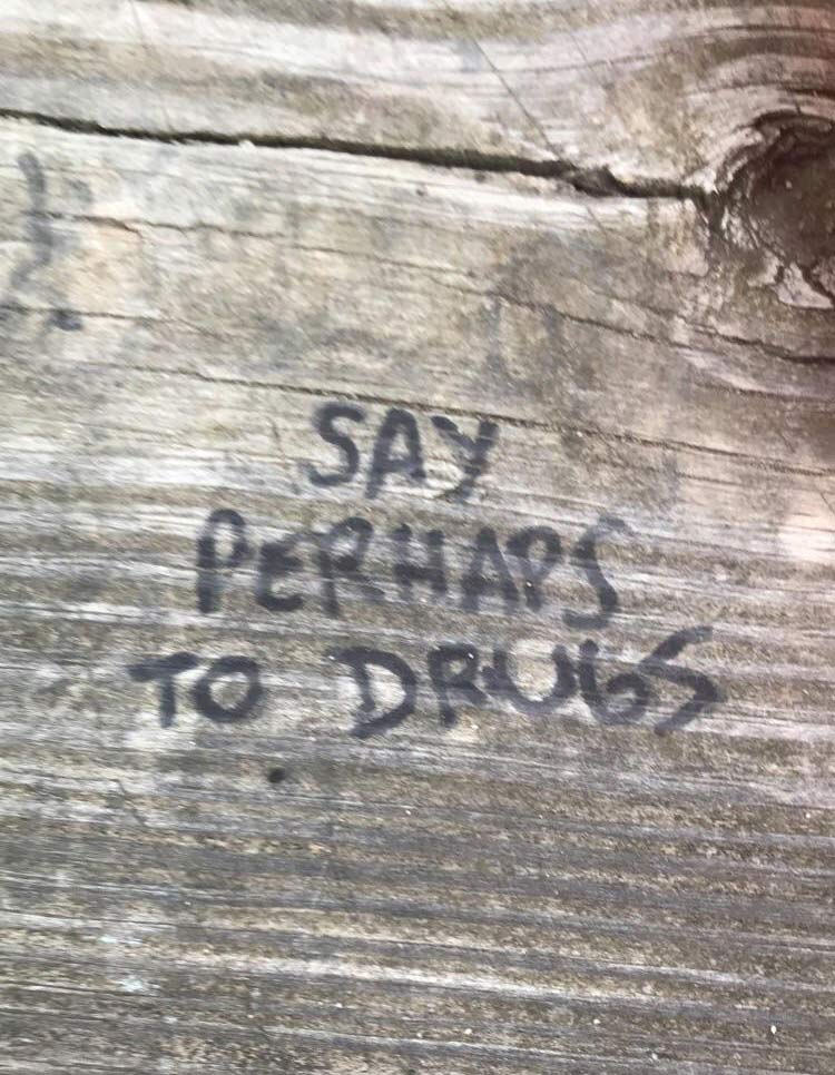 Found this on a park bench near my house