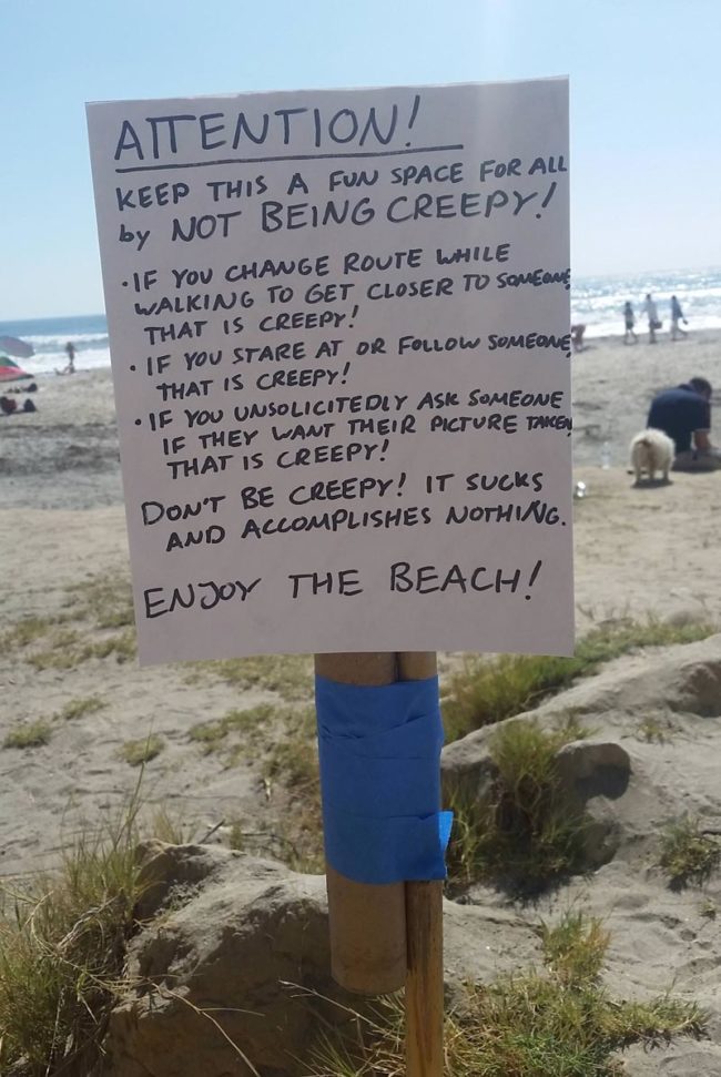 Sign at my local beach