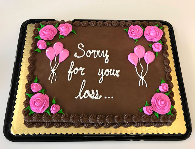 Today was my last day at work, so I bought the team a cake