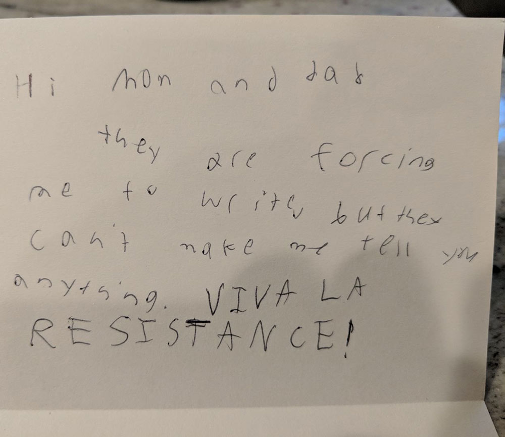 So my daughter sent home the best camp letter ever
