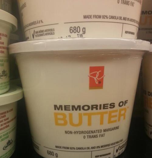 Saddest name for a butter substitute