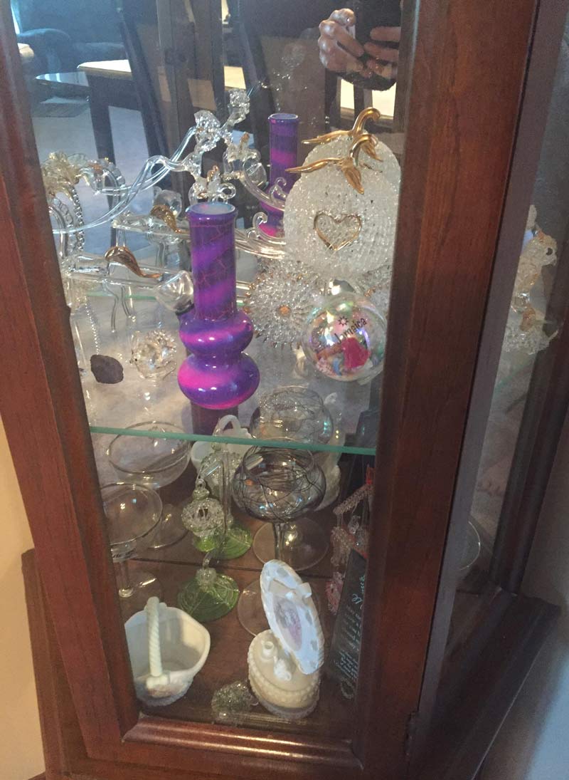 My mom unwittingly bought a bong for her crystal/glass collection. We have no intention of telling her