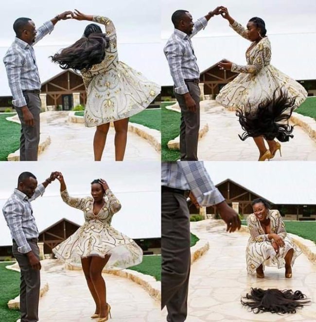 This engagement photo shoot