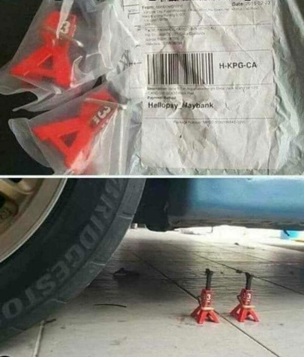 I ordered jack stands from wish.. this is what I received