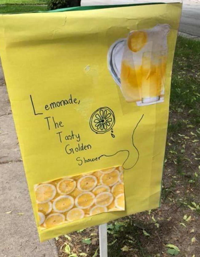 My wife saw this lemonade stand sign