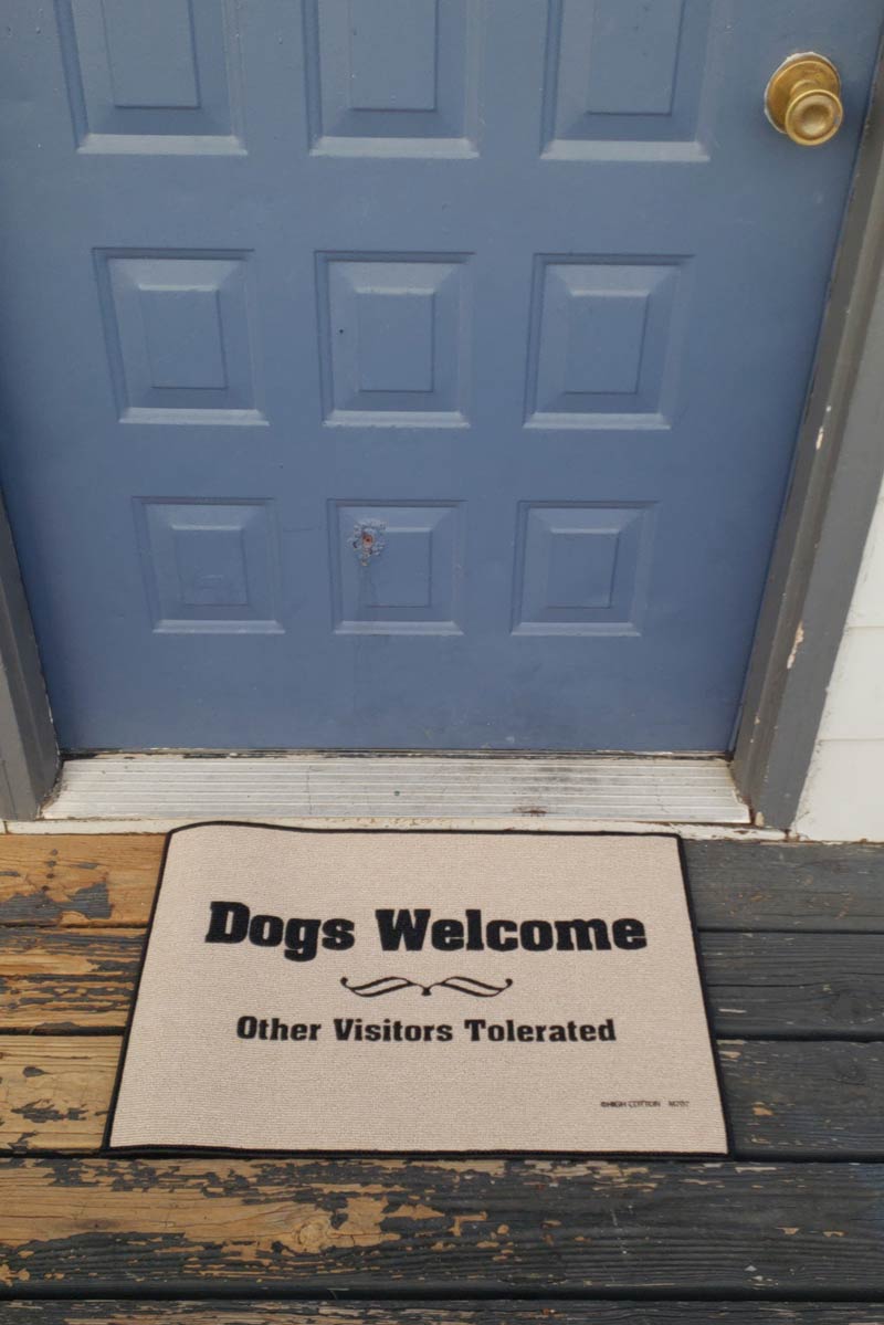 Girlfriend and I got our new welcome mat