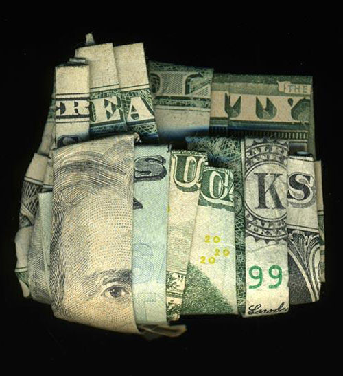 Dollar bill art