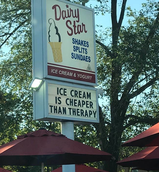 This ice cream sign