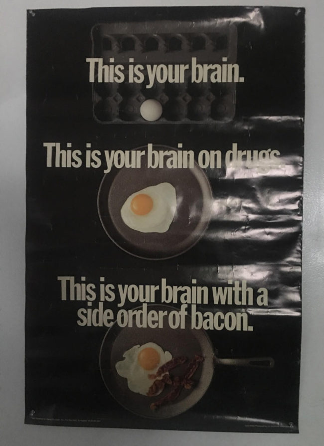 This poster hanging in my 17 year old brother’s room