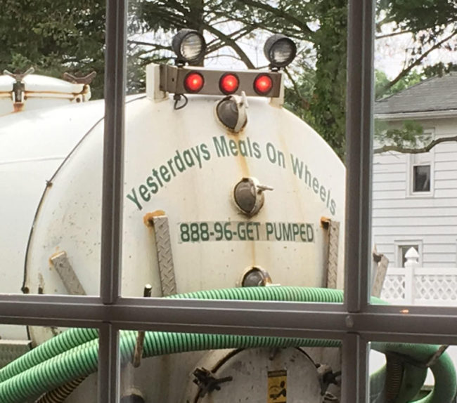 My local septic service has a sense of humor..
