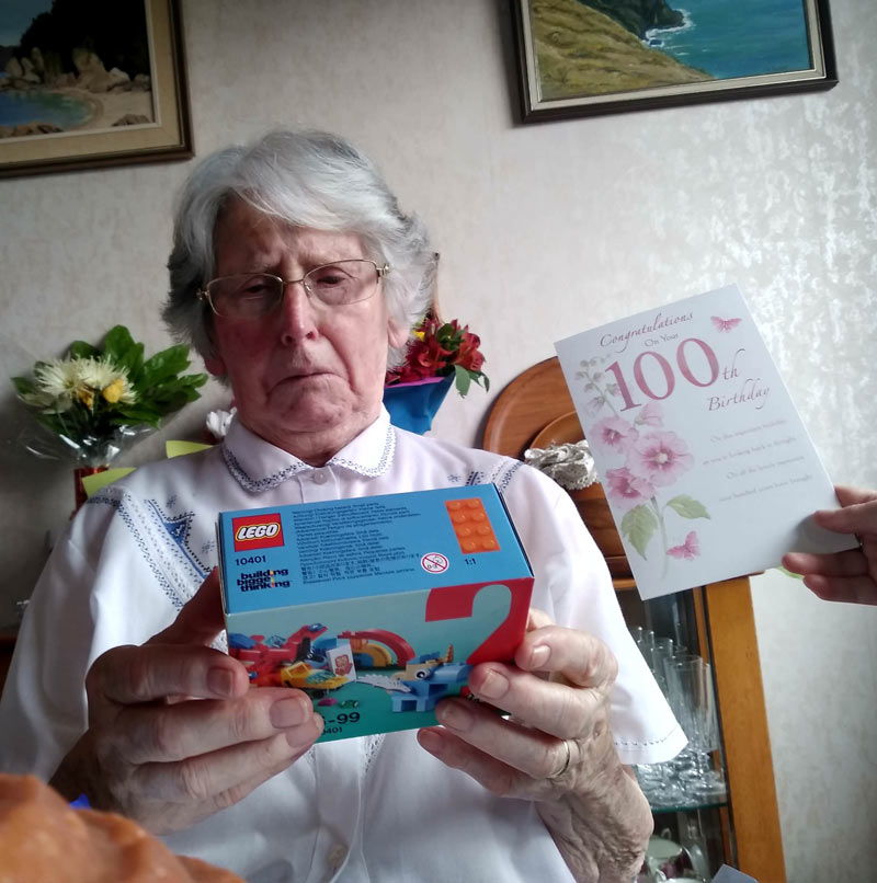 My Nana turned 100 and found out that she can't play with Lego anymore!