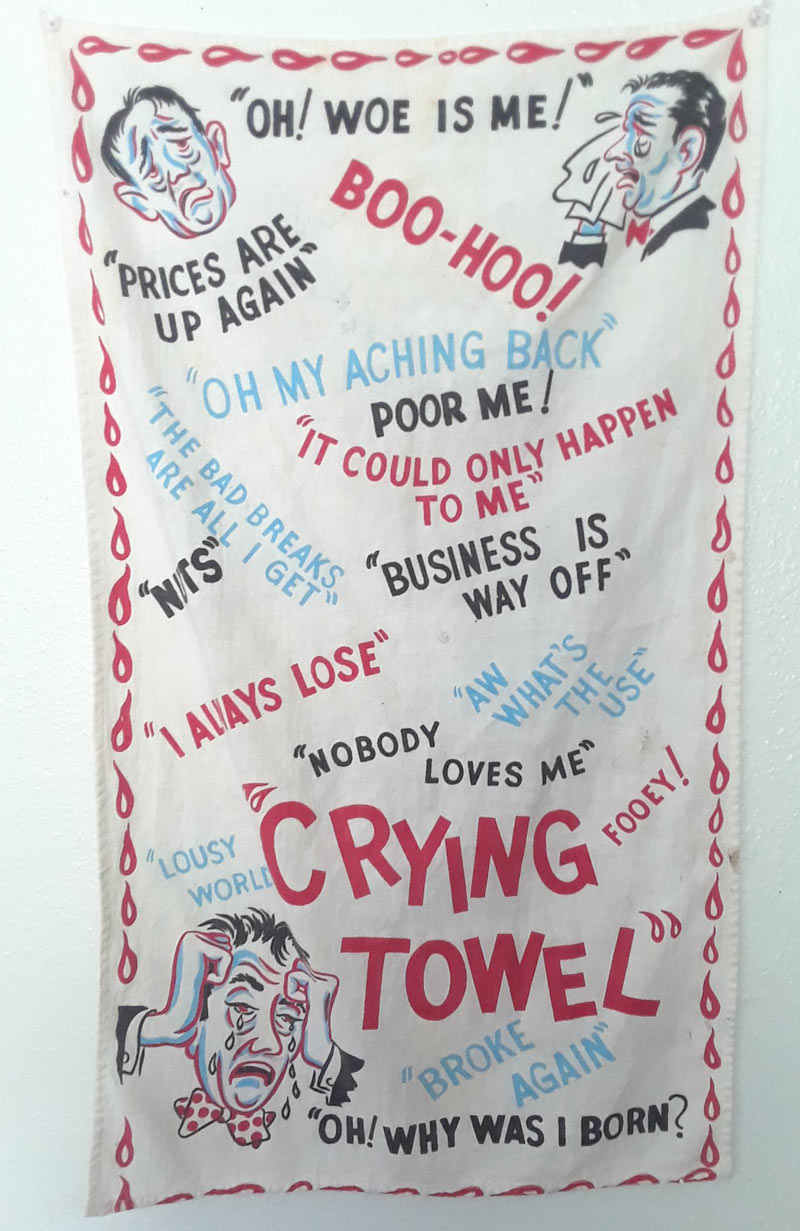 My boyfriend's "Crying Towel"