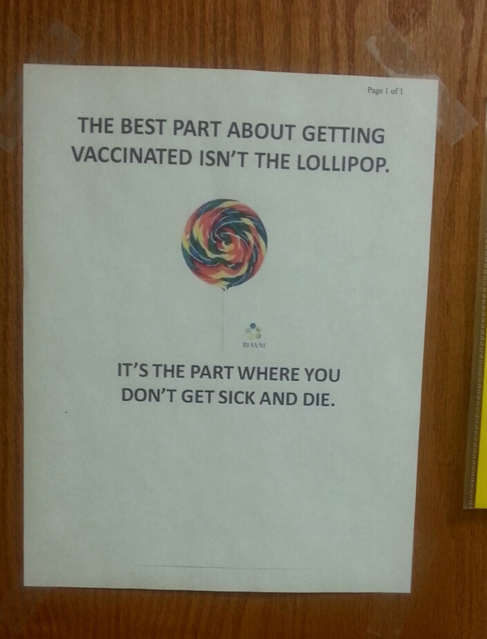 I noticed a new sign at my doctors office
