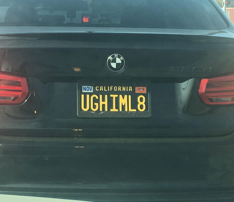 This license plate I found