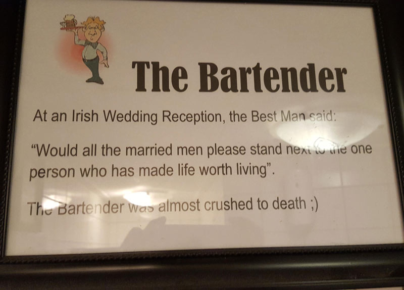 Saw this at a Irish Pub in Alkmaar, Netherlands