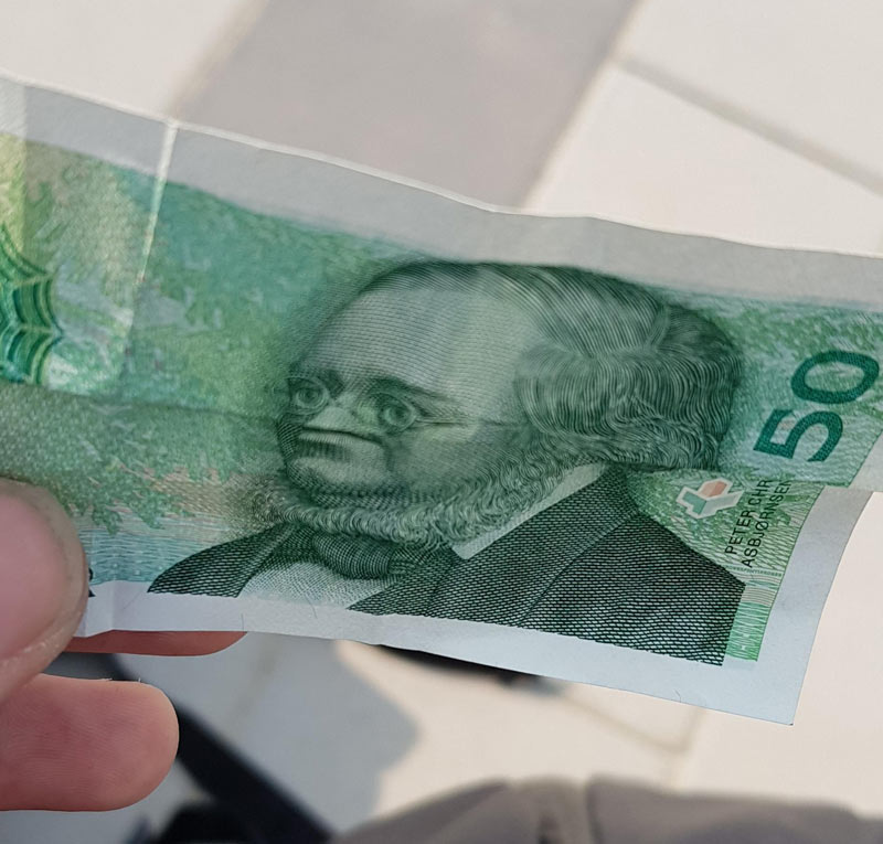 Norwegian money is fun!