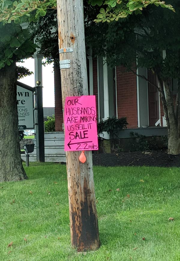 This sale sign