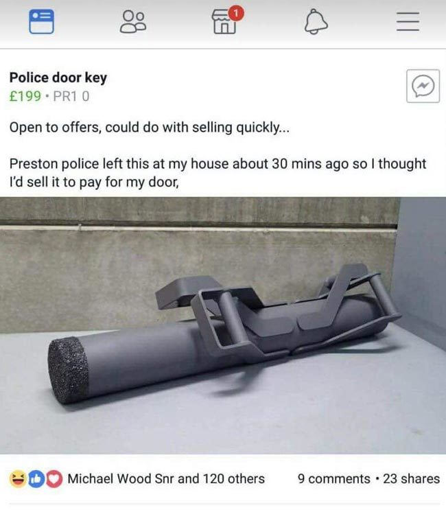 Police door key