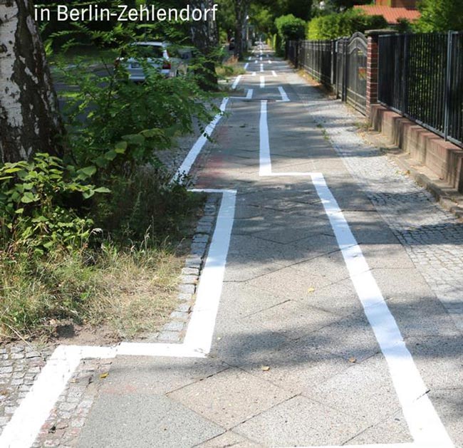 This bicycle path in Berlin