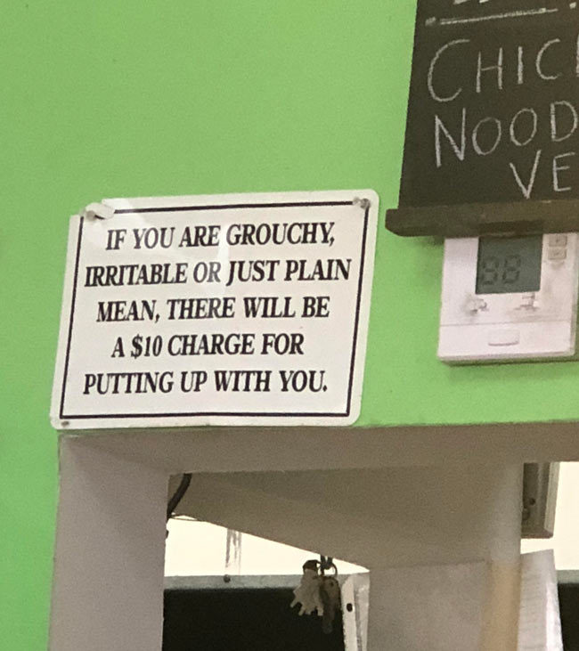 This sign at my local pizza shop