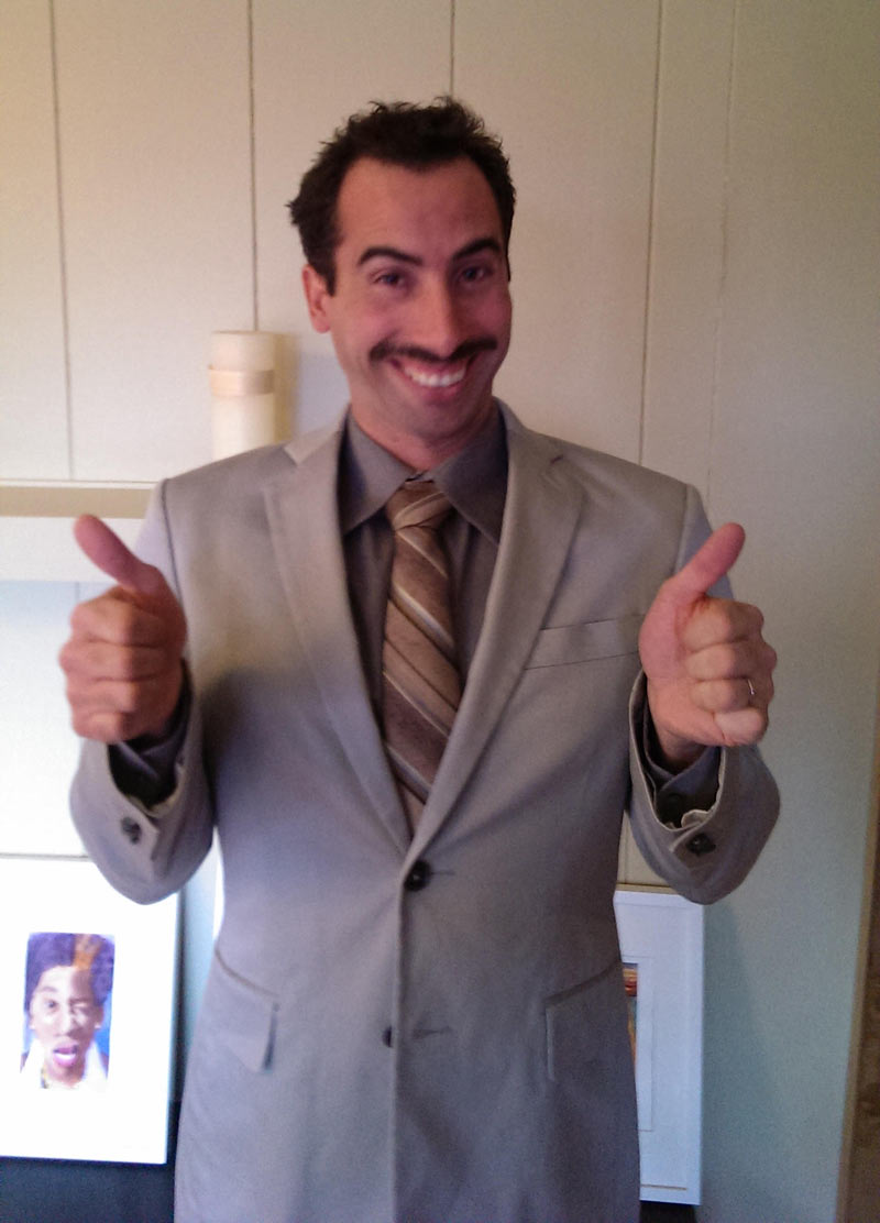 My dad dressed up as Borat for a party