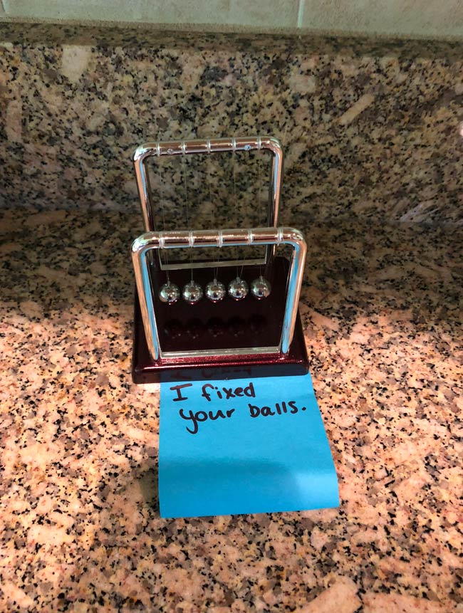 30 years of marriage and mom still leaves dad love notes