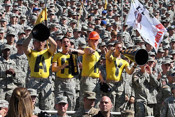 Only four people went to the Army football game