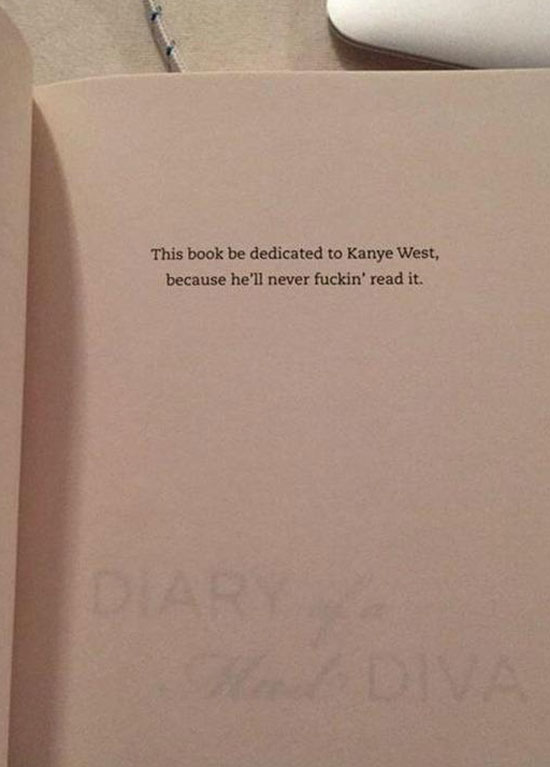 This book dedication