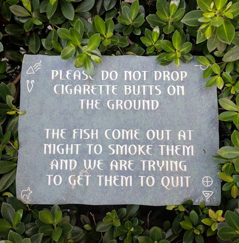 This sign I saw in the Bahamas