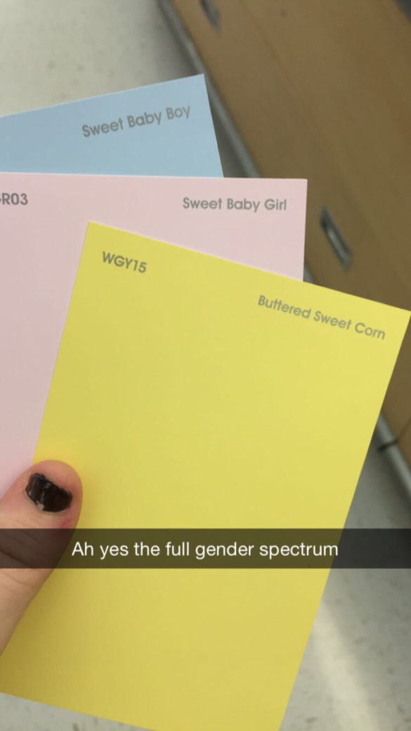 Gender-specific colors for when you're expecting