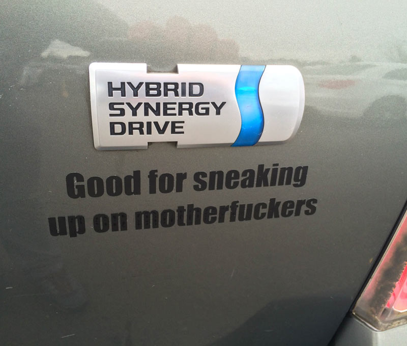 Not your standard hybrid decal
