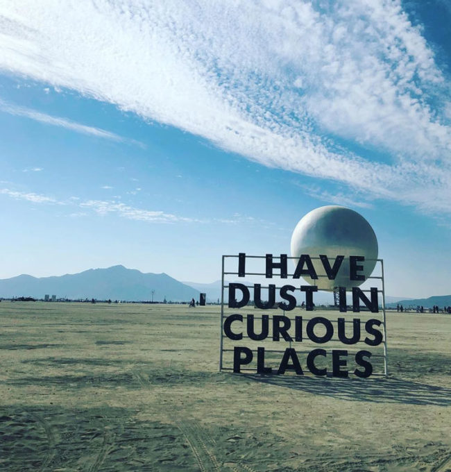 I have dust in curious places