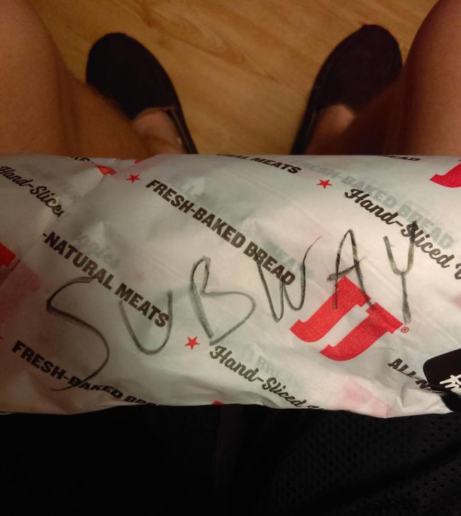 I asked Jimmy Johns to write a joke on the wrapper
