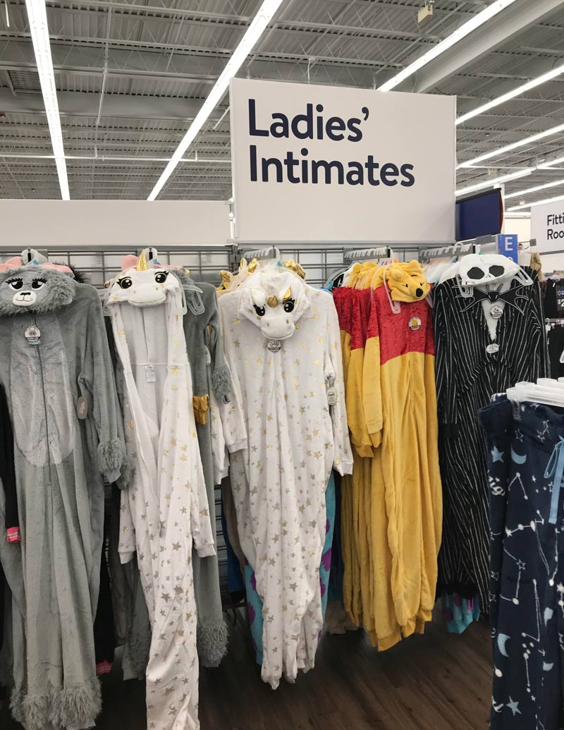 Getting intimate at Walmart