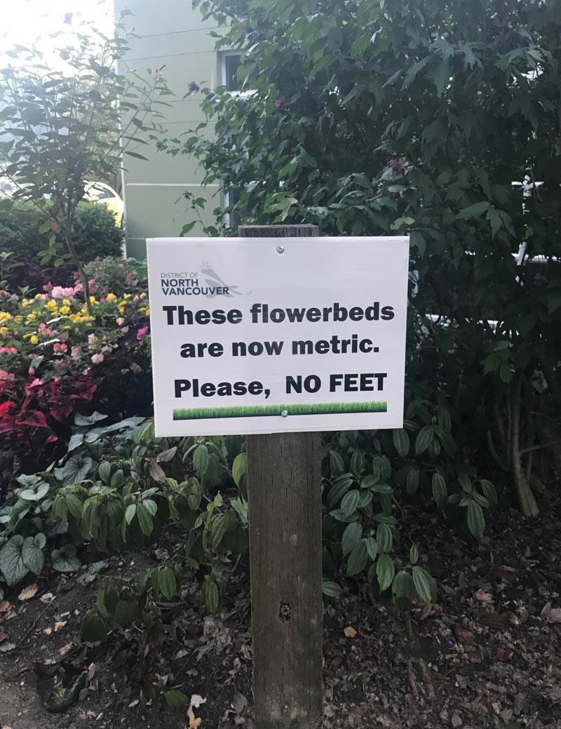 Metric flowerbeds