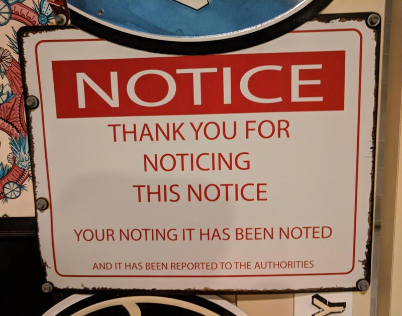 Thought this sign at a bar was worth noting...