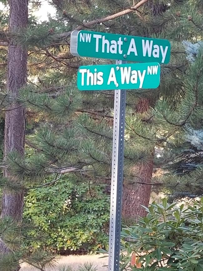 Road names west of Seattle