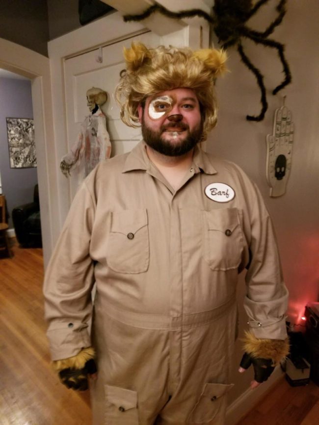 My buddy dressed up as Barf from Spaceballs