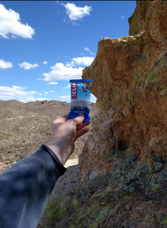 This guy found the cliff this Clif bar is from