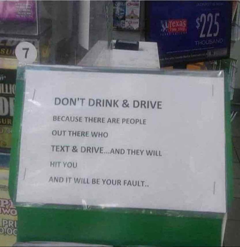 Don't Drink and Drive!